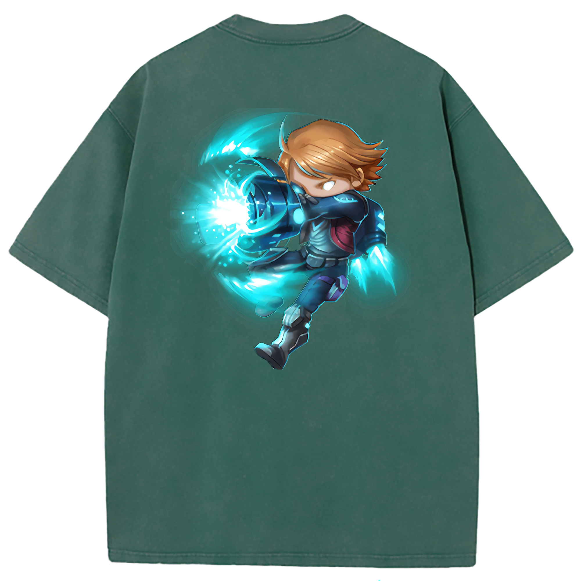 （画像用） リーグ・オブ・レジェンド League of Legends LOL 綿100% ヴィンテージ風 半袖Tシャツ（背面プリント）